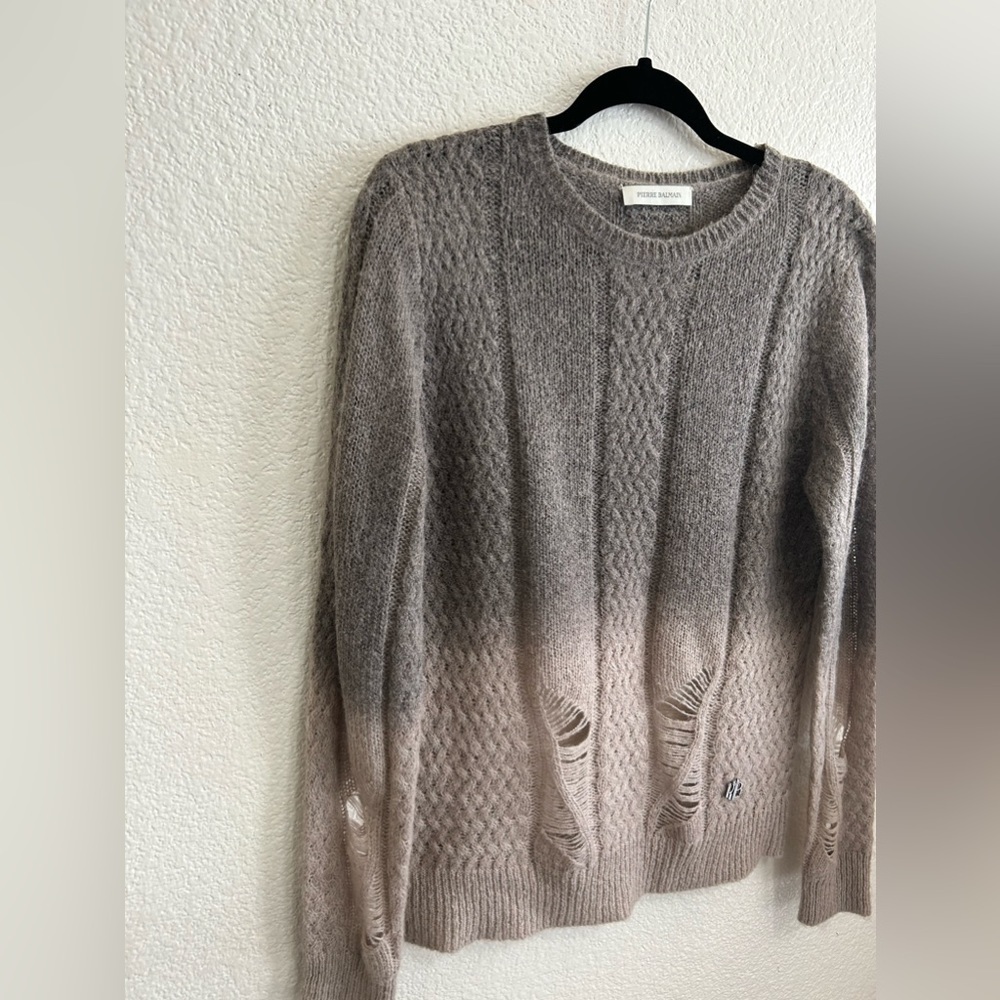 Itterre Wool Ombre Brown Sweater - Picture 2 of 16